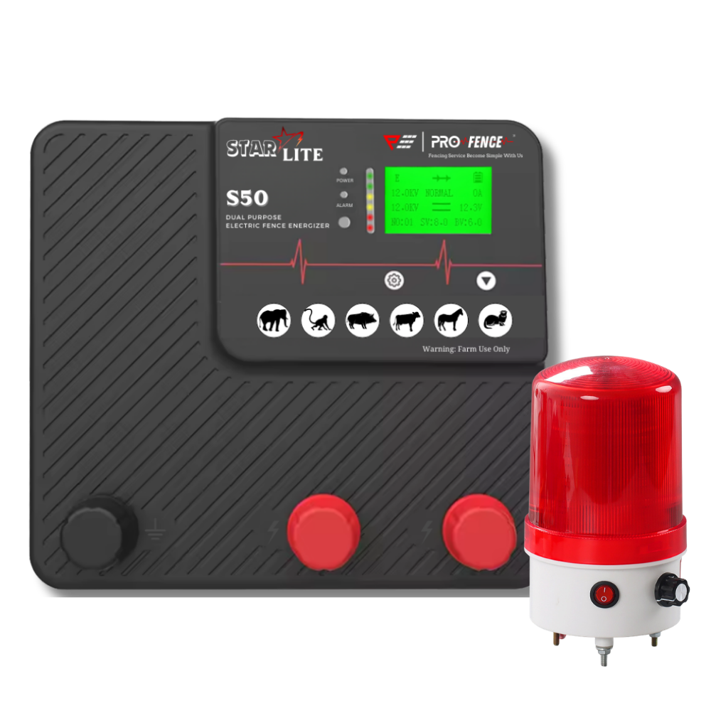 StarLite S50 5 J Electric Fence Energizer with Alarm Accessory